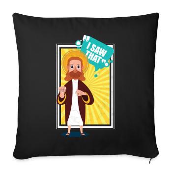 Jesus Christus Geschenk Religion - Sofakissenbezug 45 x 45 cm - Schwarz - Vorne