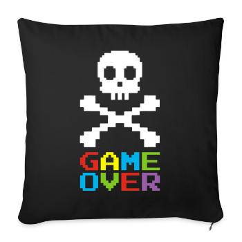 Fin de partie - Housse de coussin décorative 45 x 45 cm - noir - Devant