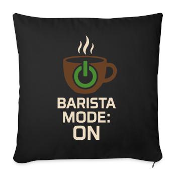 Barista Espresso Crew Café Slinger Latte - Housse de coussin décorative 45 x 45 cm - noir - Devant