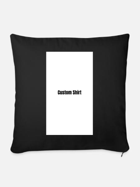 Custom Shirt - Sofakissenbezug 45 x 45 cm - Schwarz