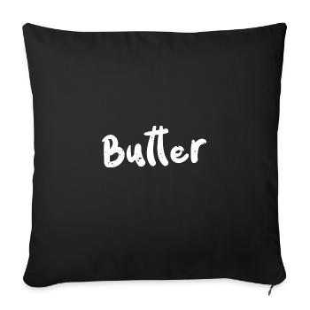 Butter - Thanksgiving - Sofakissenbezug 45 x 45 cm - Schwarz - Vorne