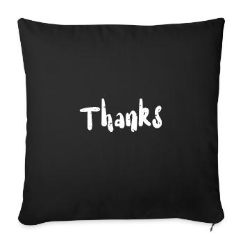 Thanks - Science - Sofakissenbezug 45 x 45 cm - Schwarz - Vorne