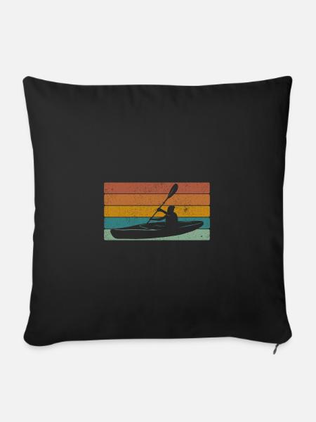 Kayak - Sofakissenbezug 45 x 45 cm - Schwarz