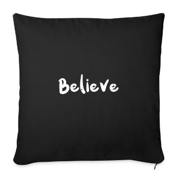 Croire - Bigfoot - Housse de coussin décorative 45 x 45 cm - noir - Devant