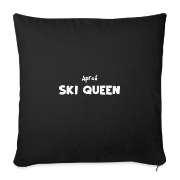 Apres Ski Queen - Apres Ski - Sofakissenbezug 45 x 45 cm - Schwarz - Vorne