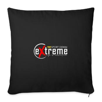 active Sport denim extrem - Sofakissenbezug 45 x 45 cm - Schwarz - Vorne