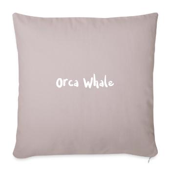 Orca Whale - Fishing - Sofakissenbezug 45 x 45 cm - helles Taupe - Vorne