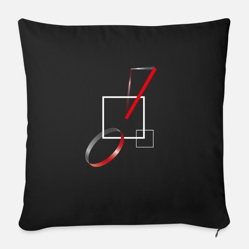 Geometry Seventy - Sofakissenbezug 45 x 45 cm - Schwarz