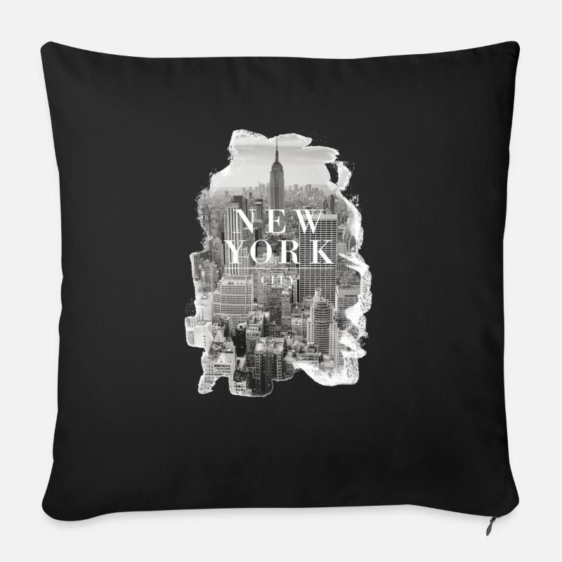 New York City - Sofakissenbezug 45 x 45 cm - Schwarz