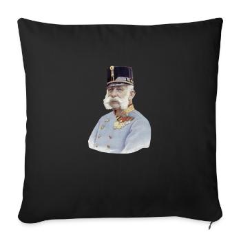 Kaiser Franz Joseph - Sofakissenbezug 45 x 45 cm - Schwarz - Vorne