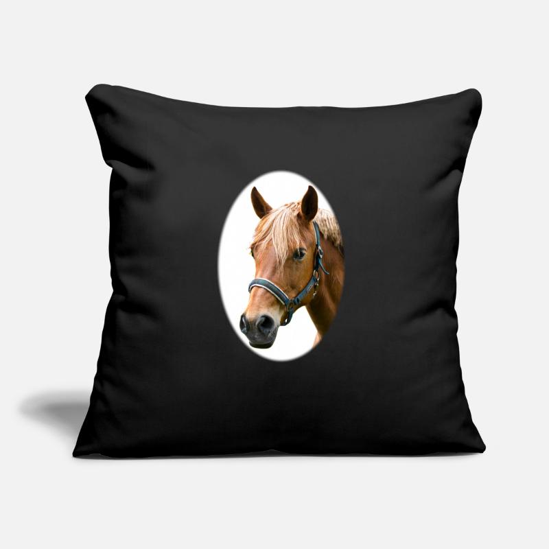 Cheval. Cheval. Housse de coussin décorative 45 x 45 cm