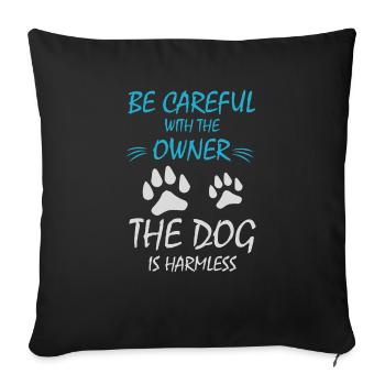 Dog Hund - Sofakissenbezug 45 x 45 cm - Schwarz - Vorne