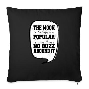telescope present birthday earth celestial - Sofa pillowcase 17,3'' x 17,3'' (45 x 45 cm) - black - Front