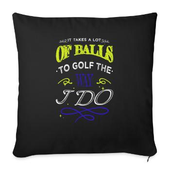 cadeau d’anniversaire génial christiangolf anniversaire - Housse de coussin décorative 45 x 45 cm - noir - Devant