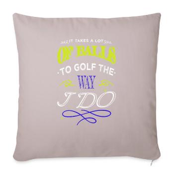 cadeau d’anniversaire génial christiangolf anniversaire - Housse de coussin décorative 45 x 45 cm - taupe clair - Devant