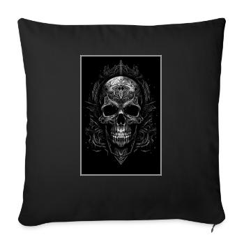 Gothic Aesthetic Occult Unholy Grunge Emo Punk - Sofa pillowcase 17,3'' x 17,3'' (45 x 45 cm) - black - Front