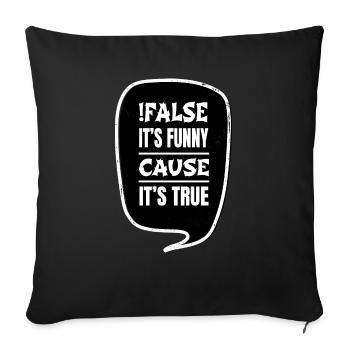 college student gift idea backend developer - Sofakissenbezug 45 x 45 cm - Schwarz - Vorne