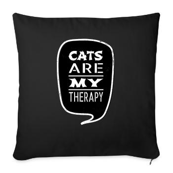 funny sayings birthday present happy sayings - Sofa pillowcase 17,3'' x 17,3'' (45 x 45 cm) - black - Front
