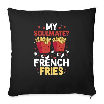 : My Crunchy Soulmate - Sofa pillowcase 17,3'' x 17,3'' (45 x 45 cm) - black - Front