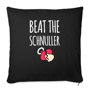 Say no to the pacifier - Sofa pillowcase 17,3'' x 17,3'' (45 x 45 cm) - black - Front