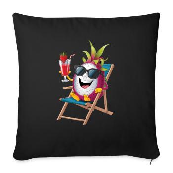 Dragon Fruit - Sofakissenbezug 45 x 45 cm - Schwarz - Vorne