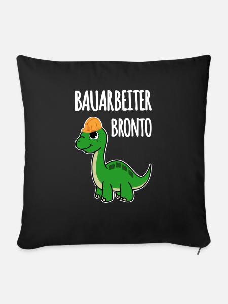 Bauarbeiter Bronto - Sofakissenbezug 45 x 45 cm - Schwarz