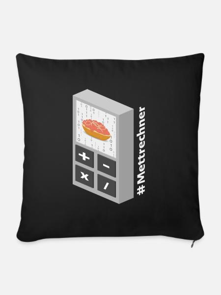 Mettrechner - Sofa pillowcase 17,3'' x 17,3'' (45 x 45 cm) - black