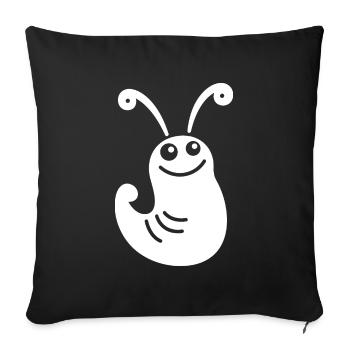 limacee 4 - Housse de coussin décorative 45 x 45 cm - noir - Devant