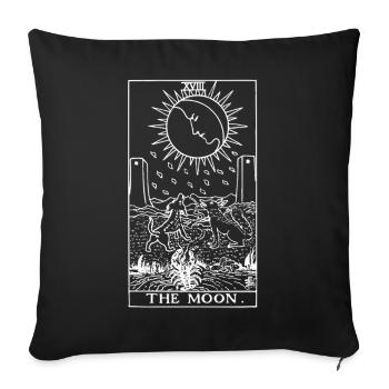 Moon Tarot Card Witch - Sofakissenbezug 45 x 45 cm - Schwarz - Vorne