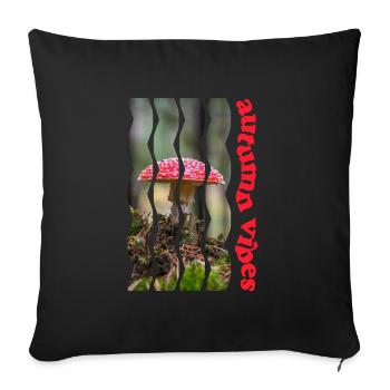 automne 61 tue-mouche - Housse de coussin décorative 45 x 45 cm - noir - Devant