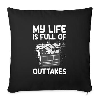 Actor Drama Director Musical - Sofa pillowcase 17,3'' x 17,3'' (45 x 45 cm) - black - Front