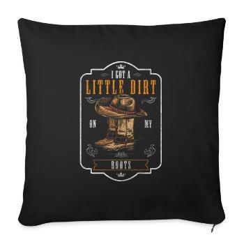 Country Texas Sattel - Sofakissenbezug 45 x 45 cm - Schwarz - Vorne