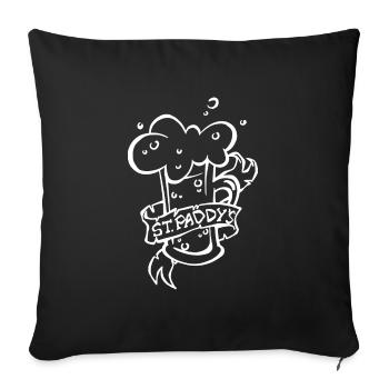 St Paddy's Happy St. Patrick's day - Housse de coussin décorative 45 x 45 cm - noir - Devant
