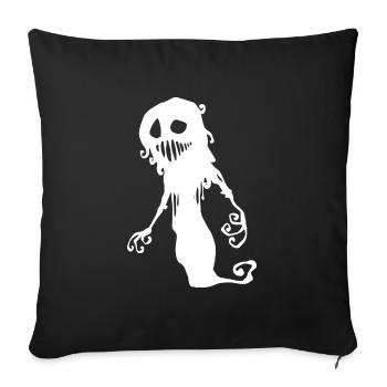 Créature de l'ombre - Halloween - Housse de coussin décorative 45 x 45 cm - noir - Devant