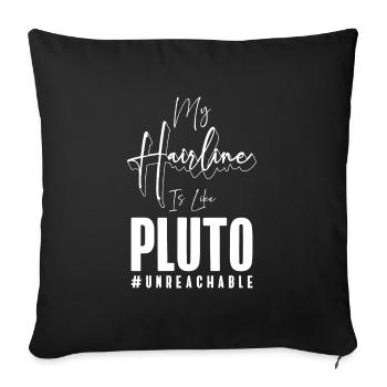 Bald Head Hairless - Sofa pillowcase 17,3'' x 17,3'' (45 x 45 cm) - black - Front