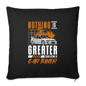 Tuner Car Driver Racing Car - Sofa pillowcase 17,3'' x 17,3'' (45 x 45 cm) - black - Front