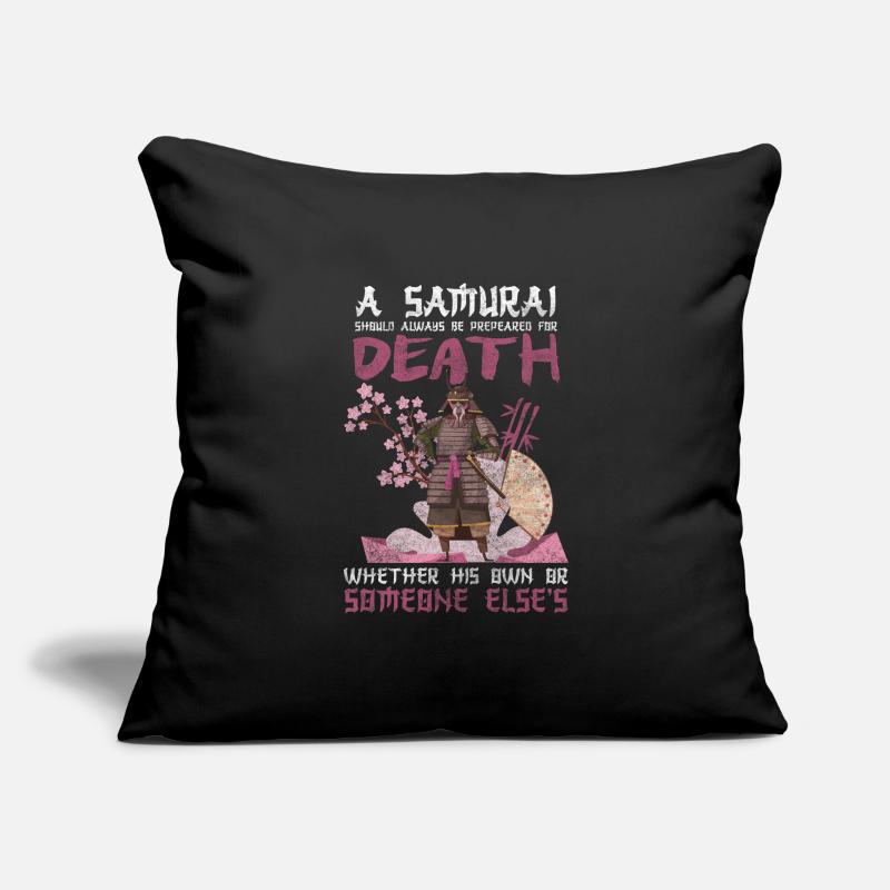Samouraï Aikido Ronin Housse de coussin décorative 45 x 45 cm