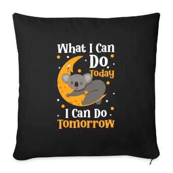 Koala Bear Tree - Sofa pillowcase 17,3'' x 17,3'' (45 x 45 cm) - black - Front