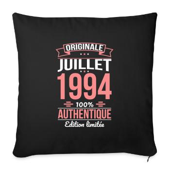 30th Anniversary - Original - July 1994 - Sofa pillowcase 17,3'' x 17,3'' (45 x 45 cm) - black - Front