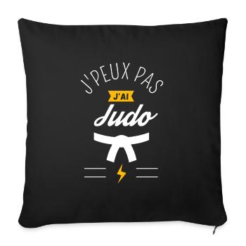 J Peux Pas J Ai Judo - Housse de coussin décorative 45 x 45 cm - noir - Devant