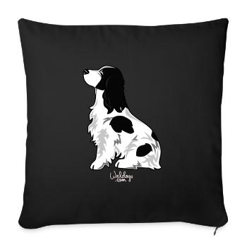 cocker1 - Sofakissenbezug 45 x 45 cm - Schwarz - Vorne