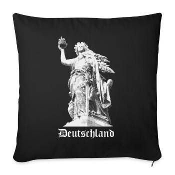 Allemagne Germania Allemagne - Housse de coussin décorative 45 x 45 cm - noir - Devant