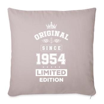 1954 Anniversaire en édition limitée - Housse de coussin décorative 45 x 45 cm - taupe clair - Devant