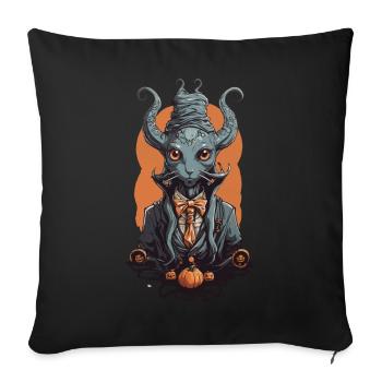 Halloween Magicien Monstre Créature Magique - Housse de coussin décorative 45 x 45 cm - noir - Devant