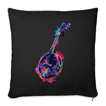 Banjo - Sofa pillowcase 17,3'' x 17,3'' (45 x 45 cm) - black - Front