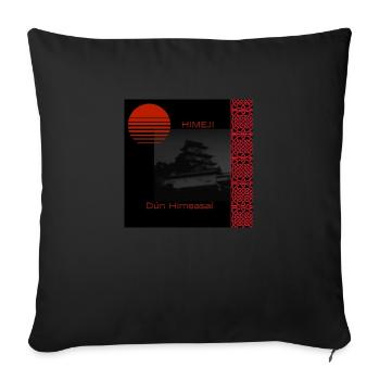 dUNhIMEJI - Sofa pillowcase 17,3'' x 17,3'' (45 x 45 cm) - black - Front