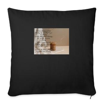 Ein Jahr voller Sonntage - Sofakissenbezug 45 x 45 cm - Schwarz - Vorne