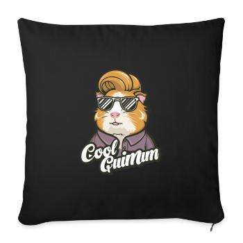Guinea Pig MOM - Sofakissenbezug 45 x 45 cm - Schwarz - Vorne