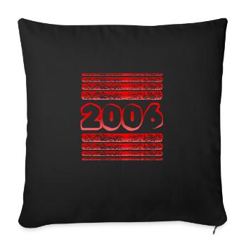 2006 - Sofa pillowcase 17,3'' x 17,3'' (45 x 45 cm) - black - Front