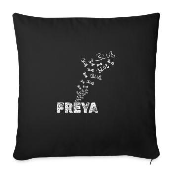 Angler Freya - Sofa pillowcase 17,3'' x 17,3'' (45 x 45 cm) - black - Front